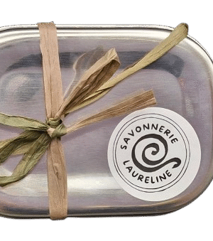 Boite cadeau inox savon artisanal cacao