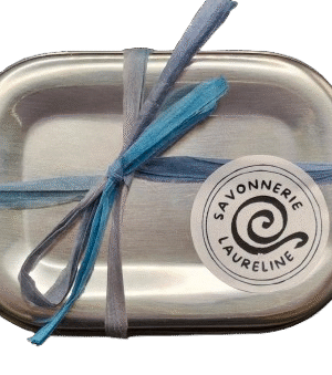 Boite cadeau inox savon artisanal lavande
