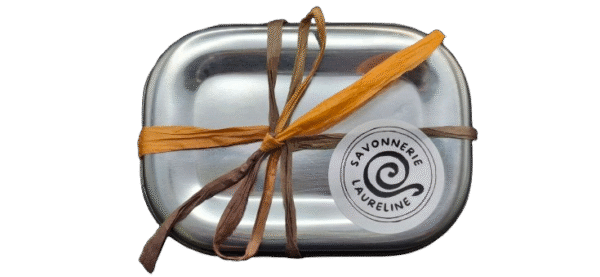 Boite cadeau inox savon artisanal orange